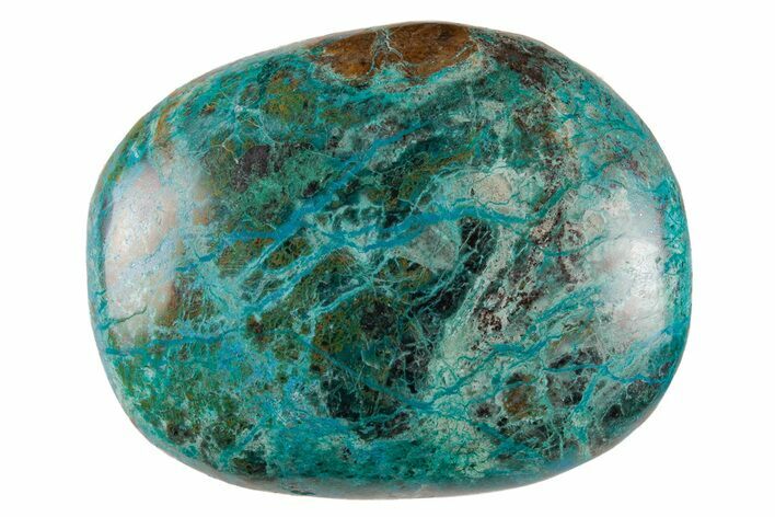 Polished Chrysocolla and Malachite Stone - Peru #210963